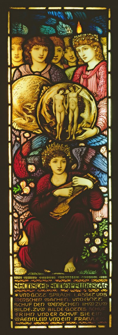 Window Depicting The Sixth Day of Creation, 1913 by Edward Burne Jones